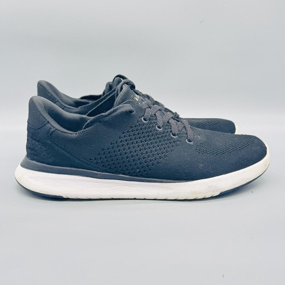 Kizik Shoes Mens 9.5 Black Mesh Hands Free Low Top Running Athletic Sneakers